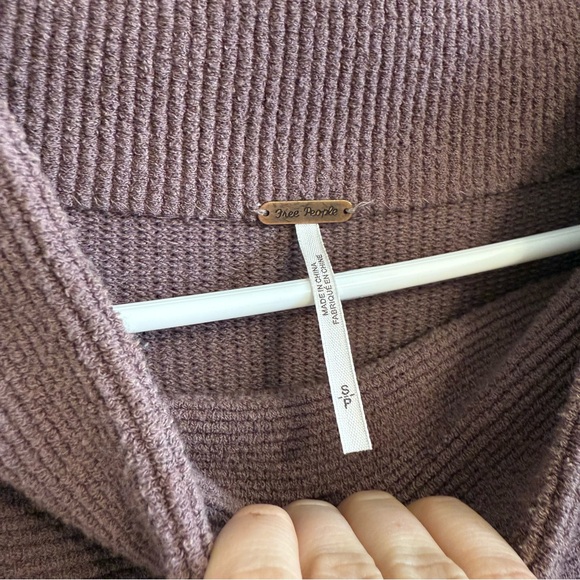 Free People Women’s Ottoman Slouchy Mock-neck Tunic Sweater in Nutmeg - Picture 6 of 8